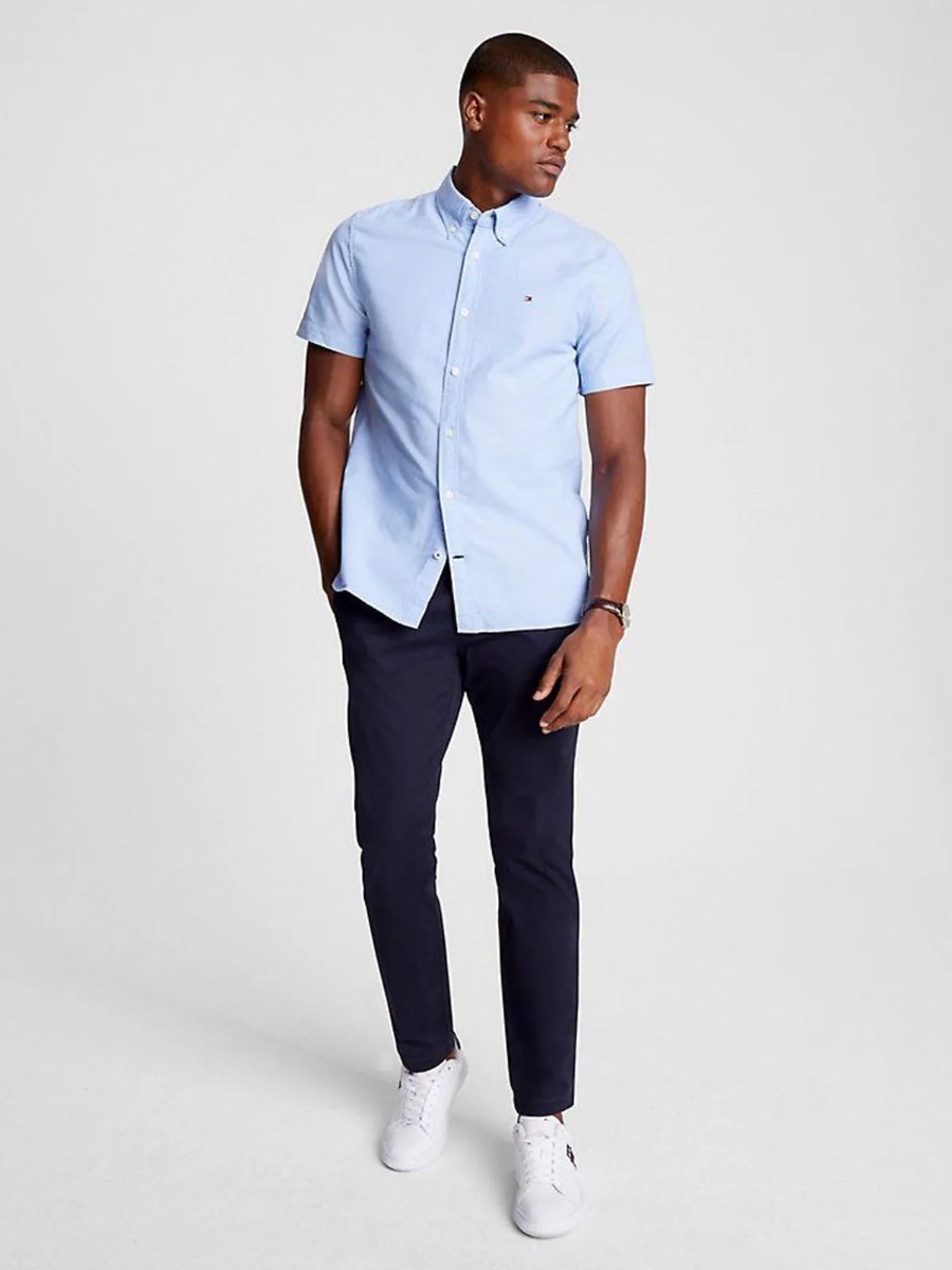 CAMISA TOMMY REGULAR FIT STRETCH MANGA Corta