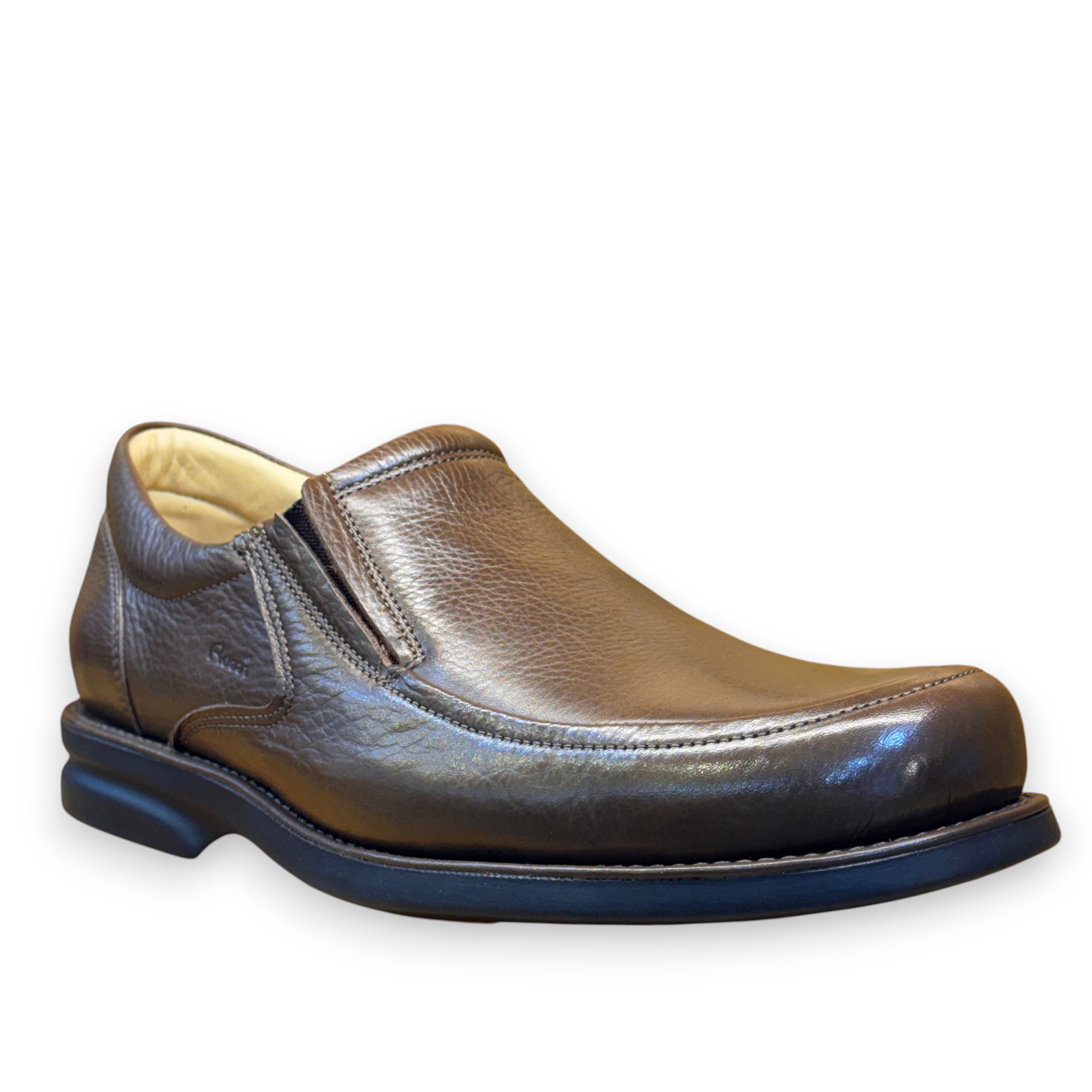 ZAPATO DE VESTIR ROSSI MARRON SIN TRENZAS SUELA GEL