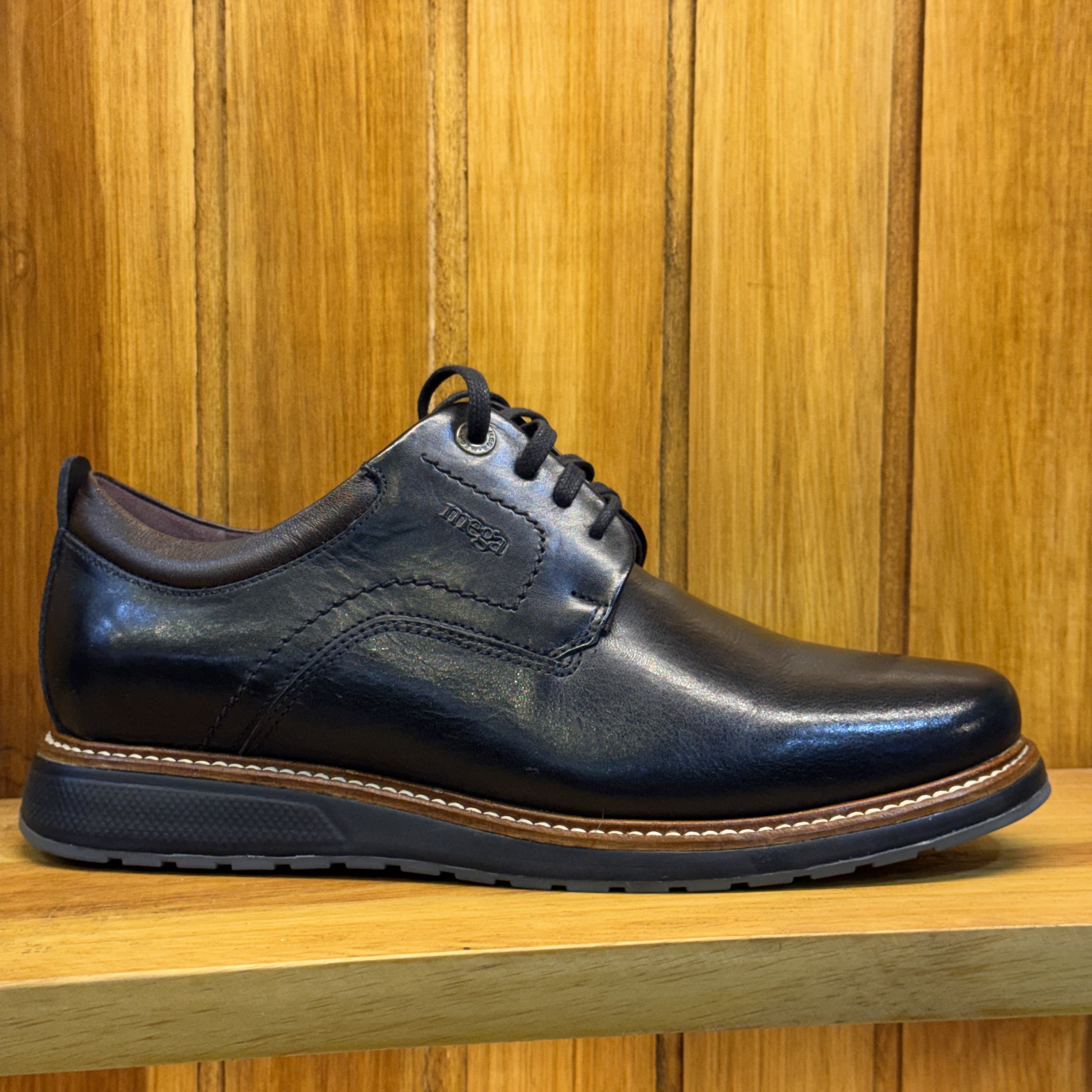 ZAPATO MEGA CASUAL DE VESTIR NEGRO
