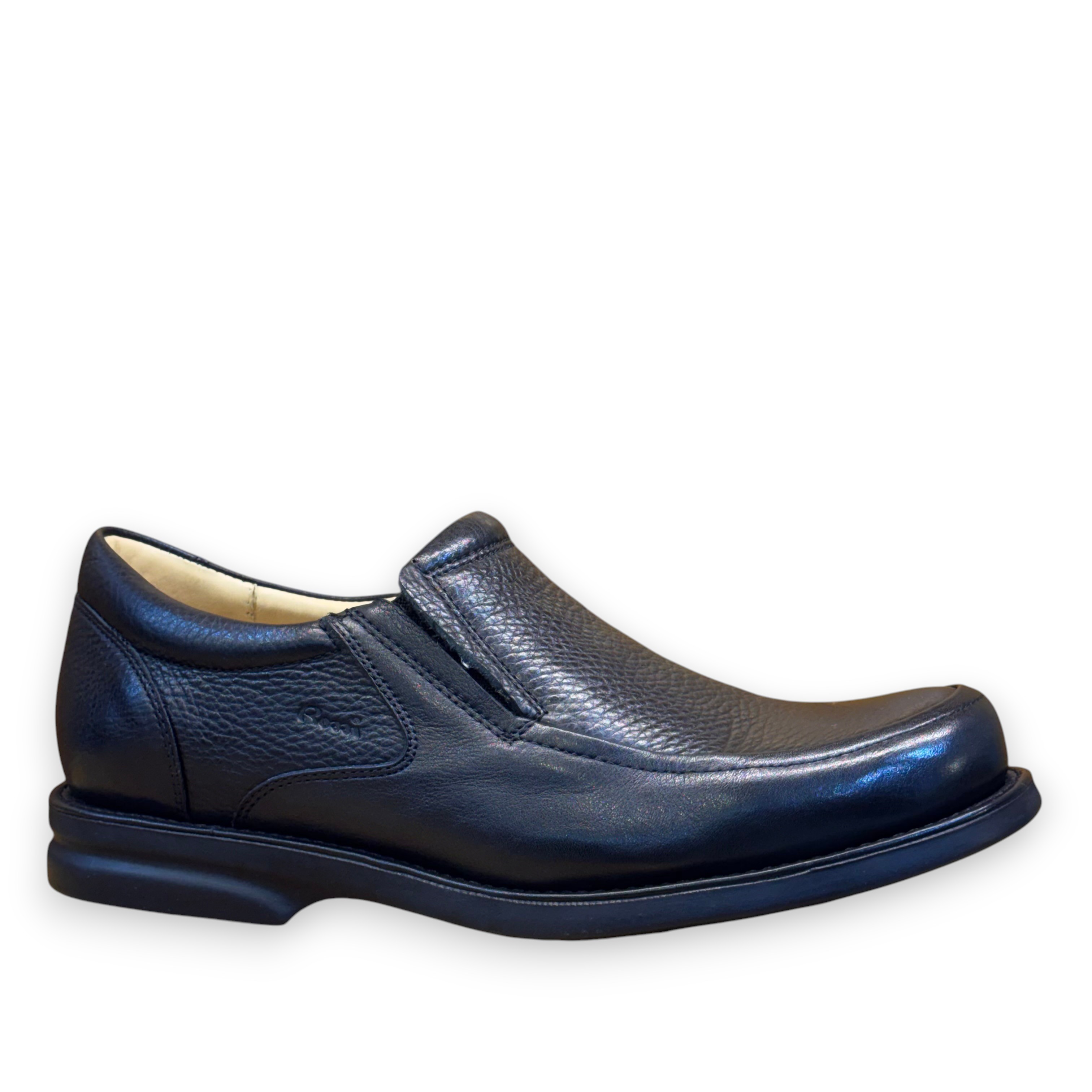 ZAPATO DE VESTIR ROSSI NEGRO SIN TRENZAS SUELA GEL