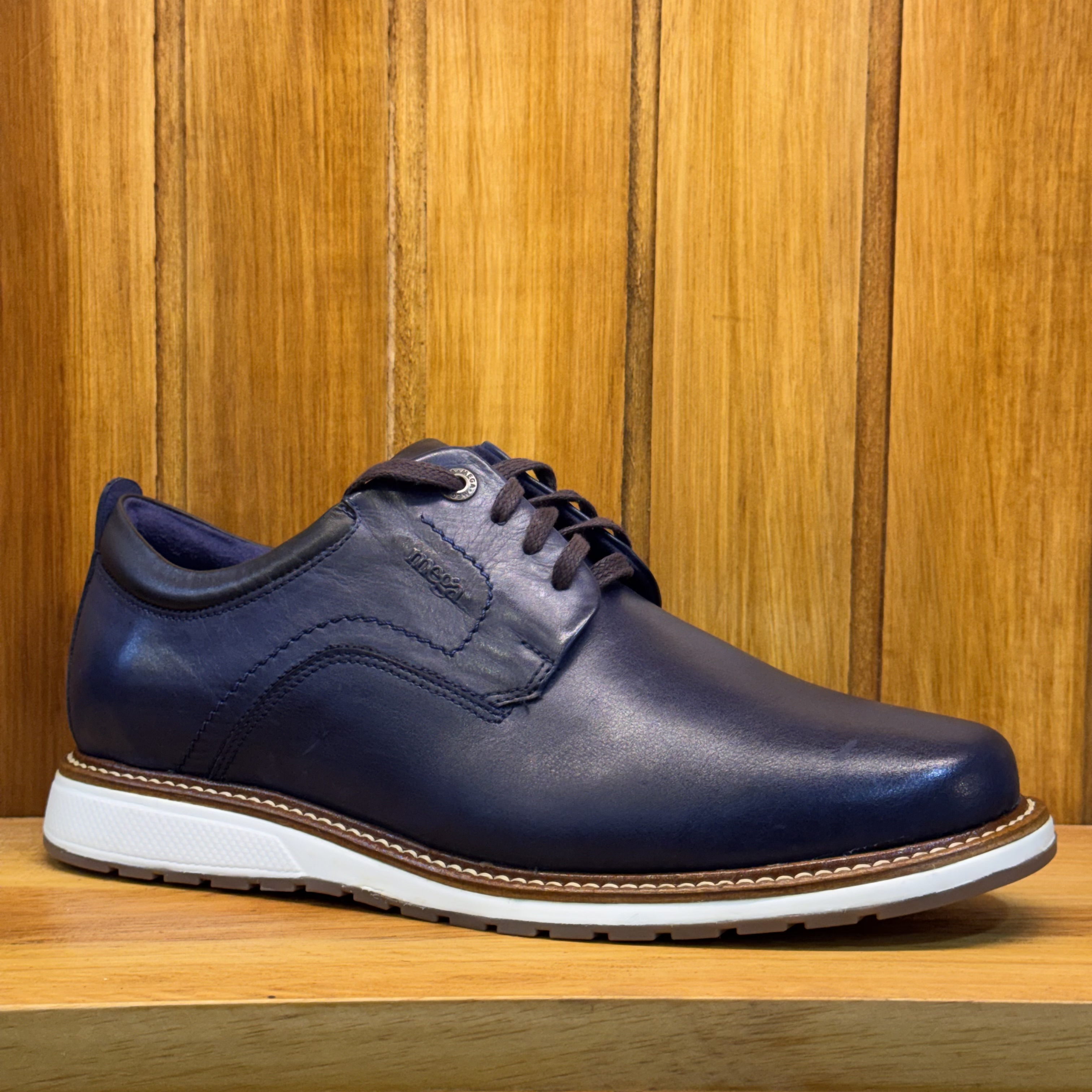 ZAPATO MEGA CASUAL DE VESTIR AZUL